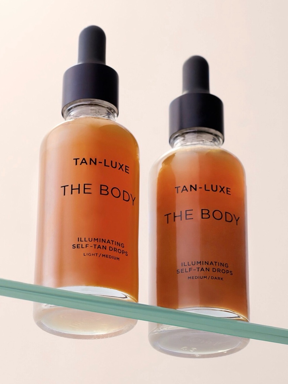 TAN LUXE The Body Illuminating Self Tan Drops Medium/Dark Bundle of 2